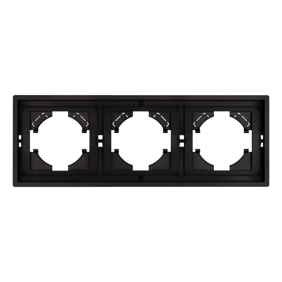 Рамка пластиковая на 3 поста Arlight FRM-TENDO-PL-3-BK 053844 в Санкт-Петербурге