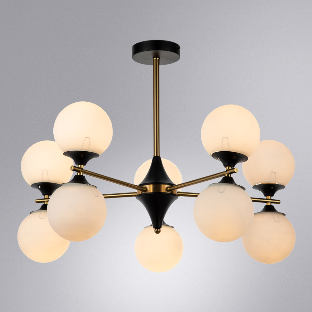 Люстра на штанге Arte Lamp Mimosa A3649PL-10PB в Санкт-Петербурге