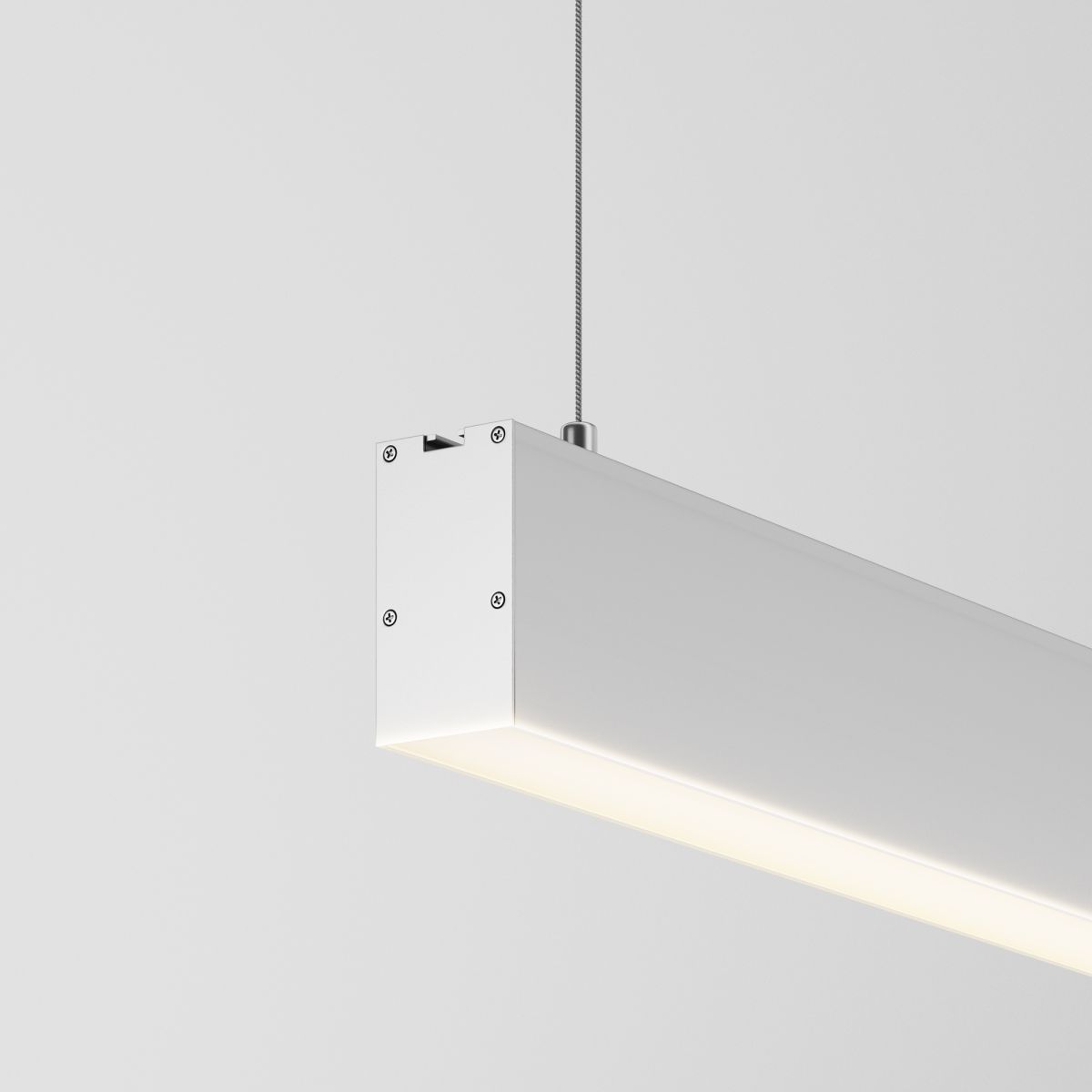 Линейный подвесной светильник Maytoni Technical 3000K 35x67 (Серебро, 1 м) LL312035 в #REGION_NAME_DECLINE_PP#