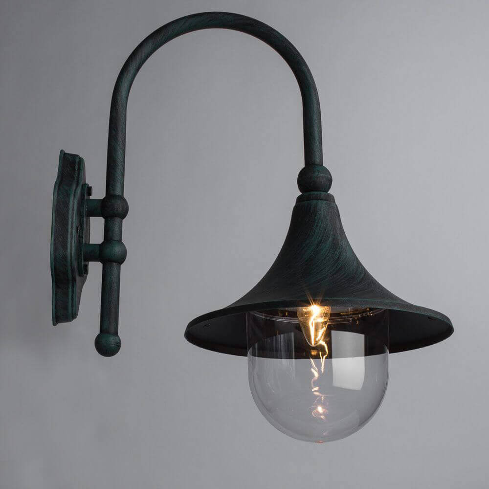 Уличный настенный светильник Arte Lamp Malaga A1082AL-1BG в Санкт-Петербурге