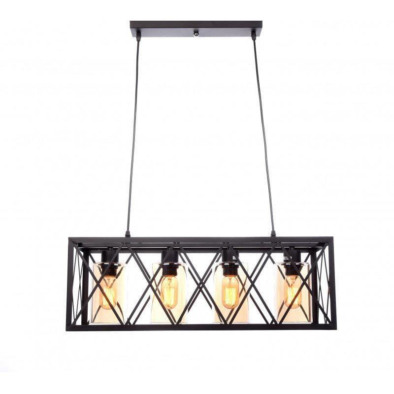 Подвесная люстра Lumina Deco Nortis LDP 11535-4 BK в Санкт-Петербурге