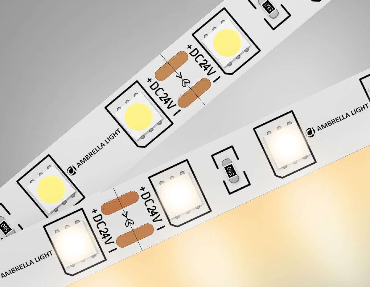 Светодиодная лента Ambrella Light Illumination 24В 5050 14,4Вт/м 3000K 5м IP20 GS4001 в Санкт-Петербурге
