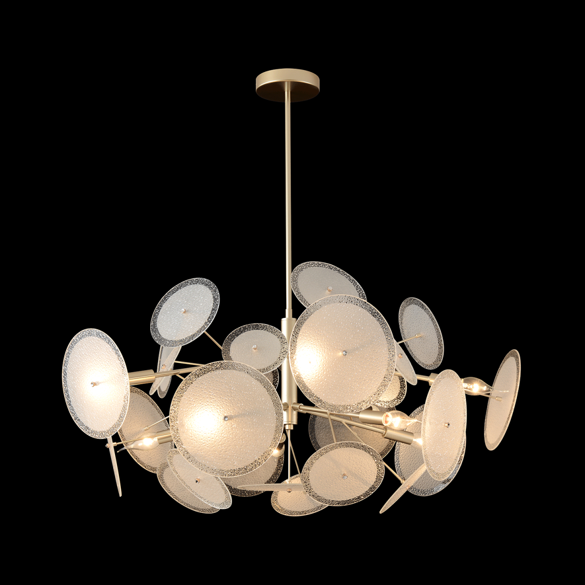 Люстра на штанге Crystal Lux DANDELION SP10 GOLD в #REGION_NAME_DECLINE_PP#