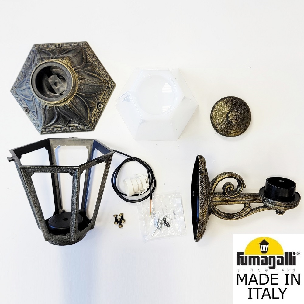 Уличный настенный светильник Fumagalli BISSO/ANNA E22.131.000.BYE27 в Санкт-Петербурге