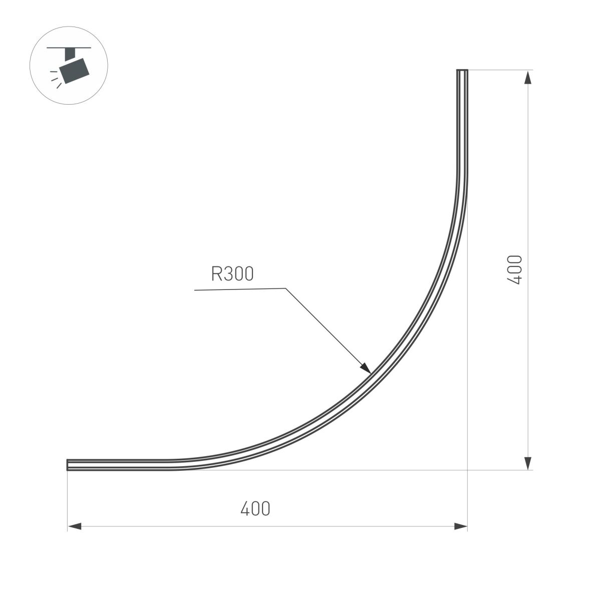 Шинопровод магнитный накладной Arlight MAG-MICROCOSM-TRACK-1115-ARC-R600 (BK) (IP20 Металл) 043247(1) в #REGION_NAME_DECLINE_PP#