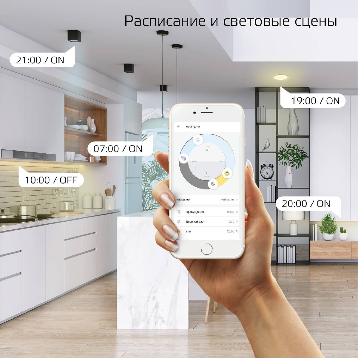 Накладной светодиодный светильник Gauss Smart Home 2060112 в Санкт-Петербурге