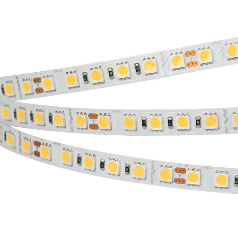 Светодиодная лента Arlight 23W/m 96LED/m 5060SMD теплый белый 5M 028606(2) в #REGION_NAME_DECLINE_PP#