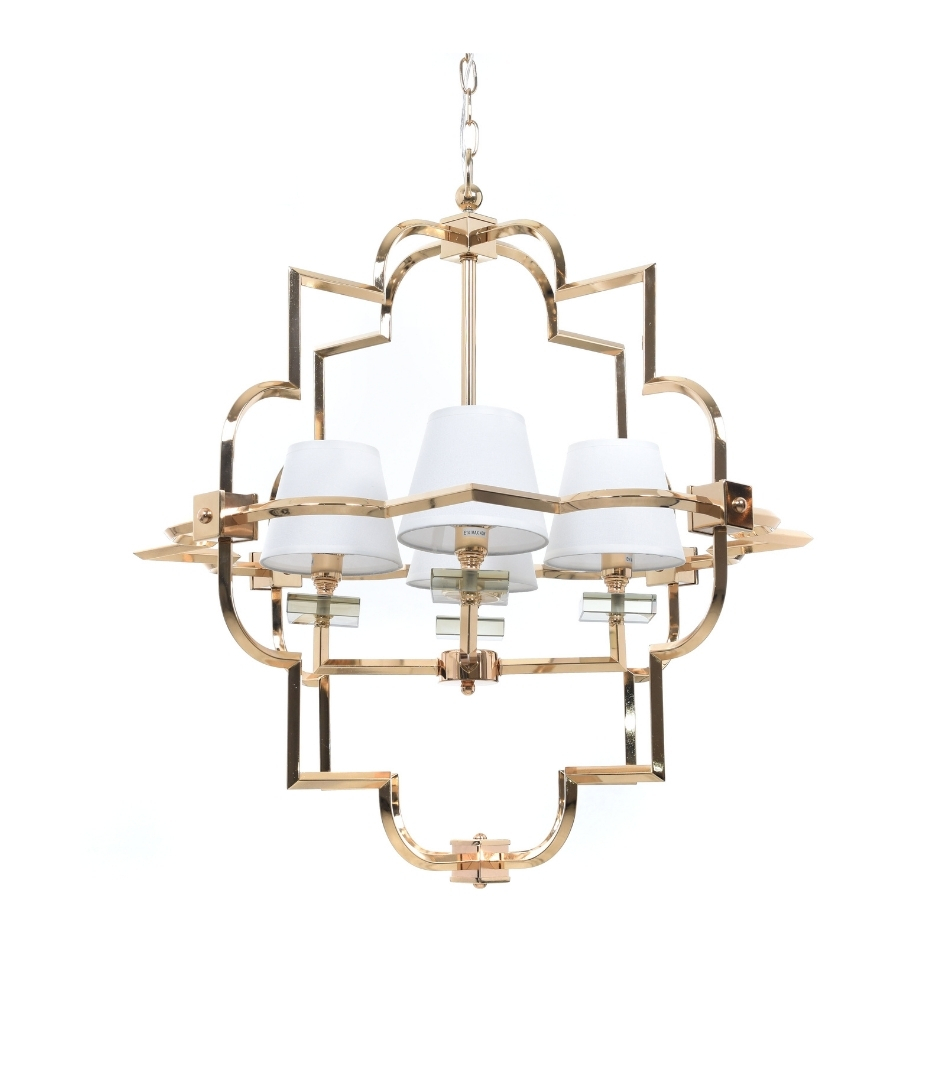 Подвесная люстра Lumina Deco Baltimore LDP 8020-4 GD+WT в Санкт-Петербурге