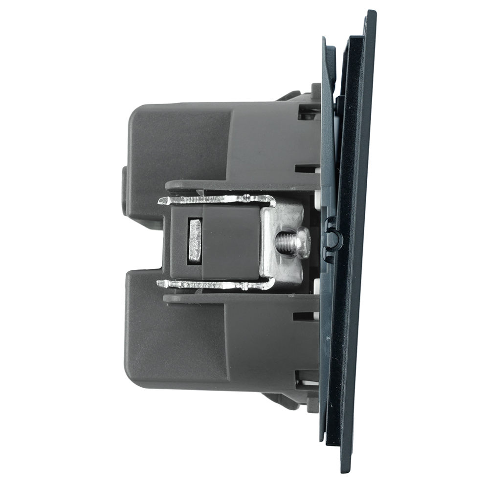 Выключатель 1-клавишный самовозвратный (механизм) Stekker Мия 250В 10А RSW10-3112-05 черный бархат 50574 в Санкт-Петербурге