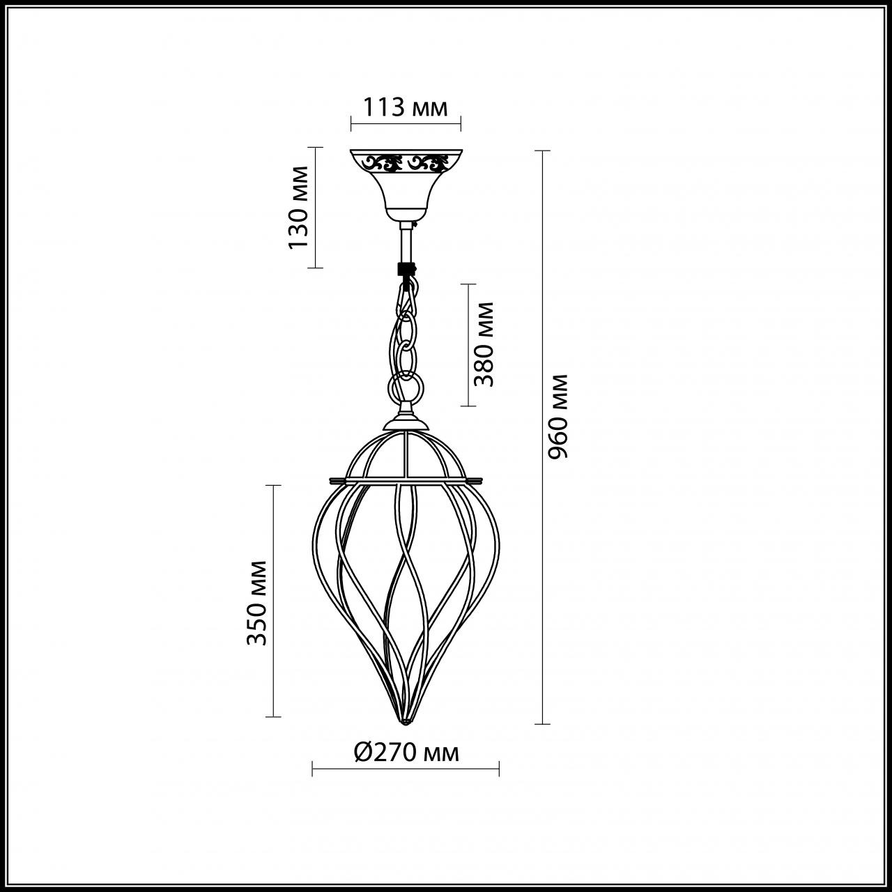 Подвесной светильник Odeon Light Nargiz 2684/1A в Санкт-Петербурге