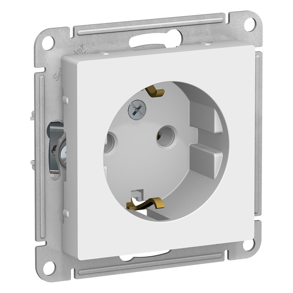 Розетка с/з, 16А Systeme Electric AtlasDesign Бел ATN000143 в Санкт-Петербурге