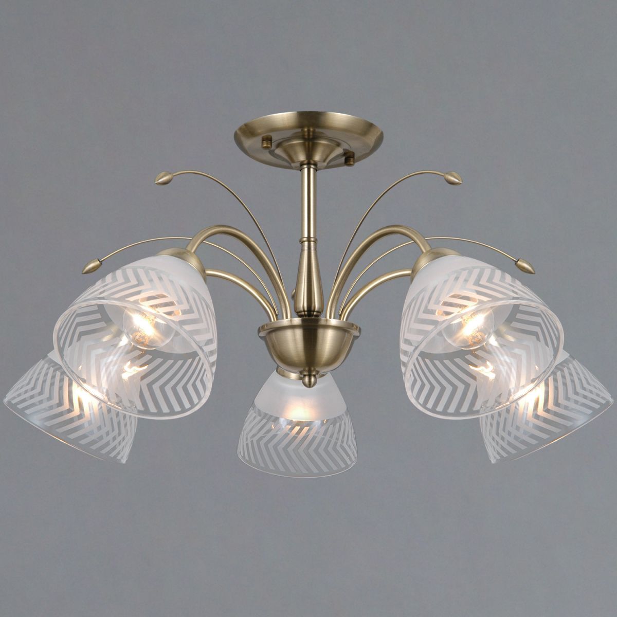 Люстра на штанге Illumico IL0594-5CSQ-25 AB AREZZO в Санкт-Петербурге