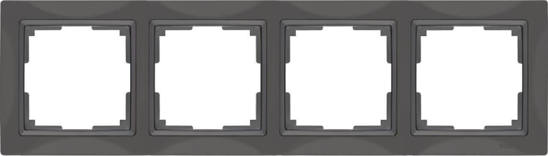 Рамка Werkel Snabb Basic на 4 поста серо-коричневый WL03-Frame-04 4690389099069 в Санкт-Петербурге