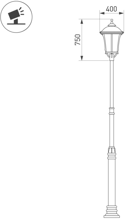 Уличный светильник Arlight OXOR-GRADUA-O-400x750-50W Day4000 (BK, 120 deg, 230V) IP65 052392 в Санкт-Петербурге