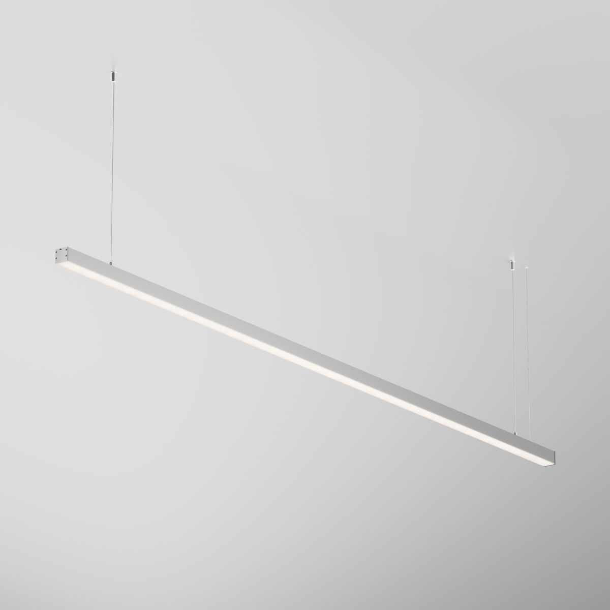 Линейный подвесной светильник Maytoni Technical 3000K 35x35 (Серебро, 2 м) LL312007 в #REGION_NAME_DECLINE_PP#