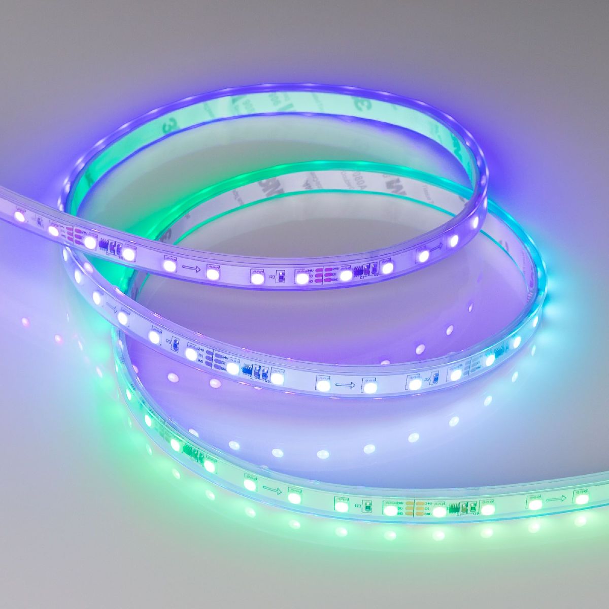 Светодиодная герметичная лента Arlight SPI-PS-A120-12mm 24V RGB-PX6-BPT (23 W/m, IP67, 2835, 5m) 049452 в #REGION_NAME_DECLINE_PP#