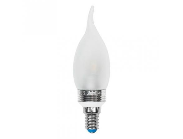 Лампа светодиодная (07897) Uniel E14 5W 4500K матовая LED-CW37P-5W/NW/E14/FR в Санкт-Петербурге