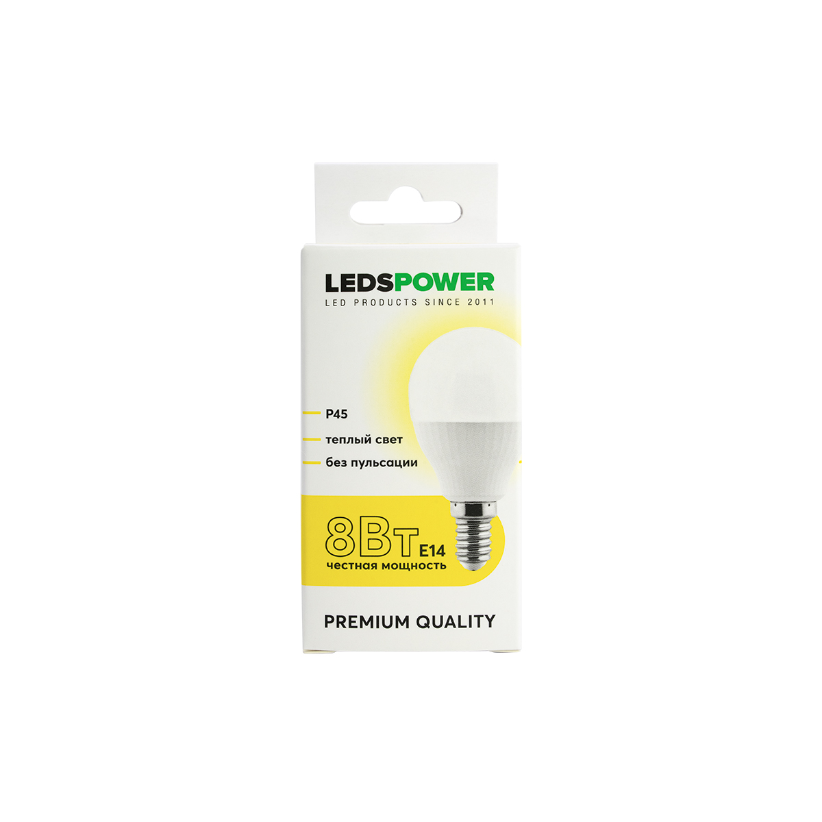 Светодиодная лампа LEDS POWER P45 E14 8Вт 3000К 006734 в Санкт-Петербурге