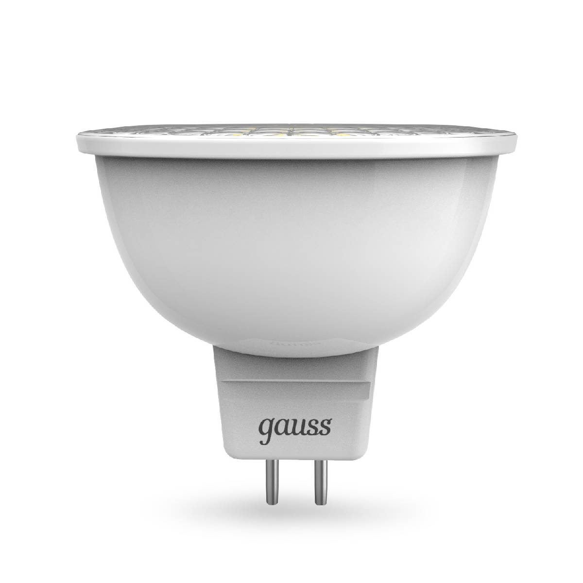 Лампа светодиодная диммируемая Gauss GU5.3 5W 3000K матовая 101505105-D УЦ в #REGION_NAME_DECLINE_PP#