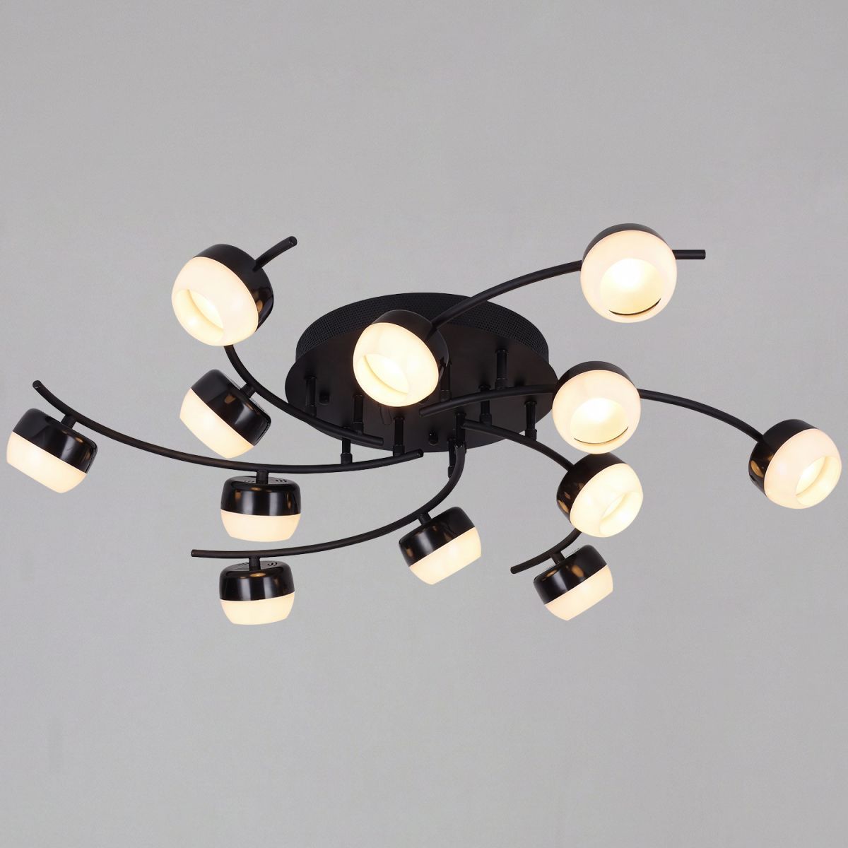 Потолочная люстра Reluce 90590-0.3-12 Black в Санкт-Петербурге