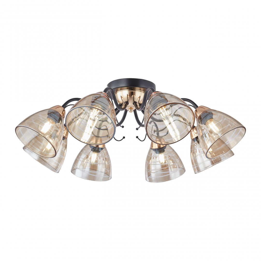 Подвесная люстра Arte Milano Napoli 331234/8 BK+FGD в #REGION_NAME_DECLINE_PP#