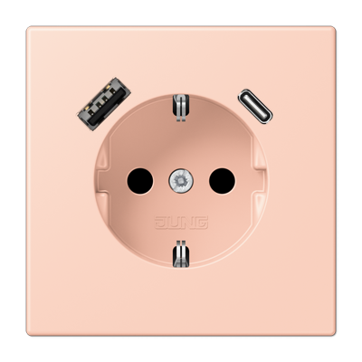 Розетка 2K+З USB Typ AC Jung LC1520-15CA234 в Санкт-Петербурге