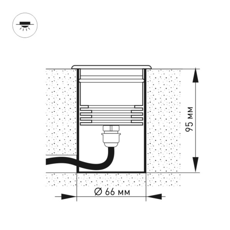 Ландшафтный светодиодный светильник Arlight LTD-Ground-Tilt-R80-9W Day4000 032213 в Санкт-Петербурге