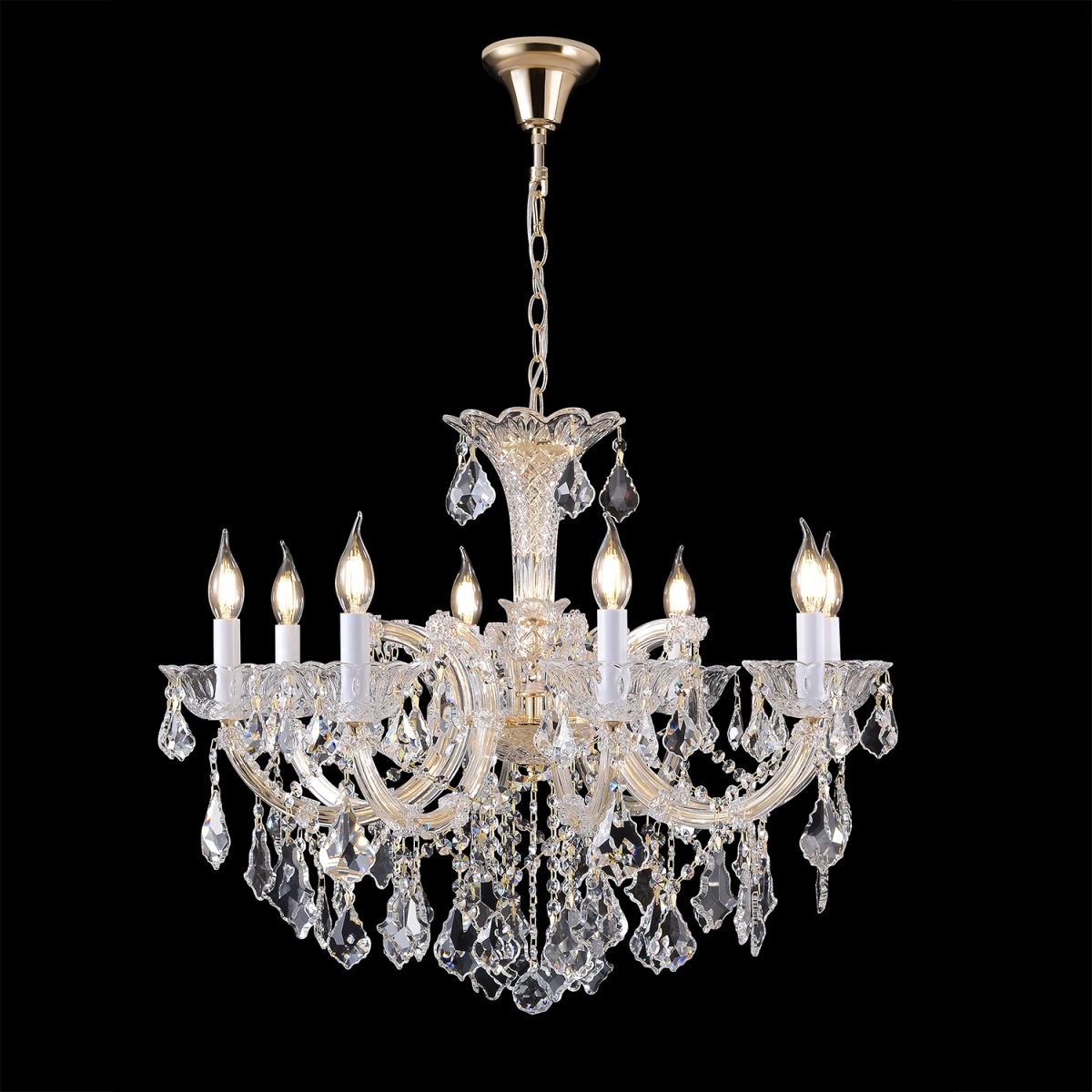 Подвесная люстра Crystal Lux CRISTELLE SP8 GOLD в Санкт-Петербурге