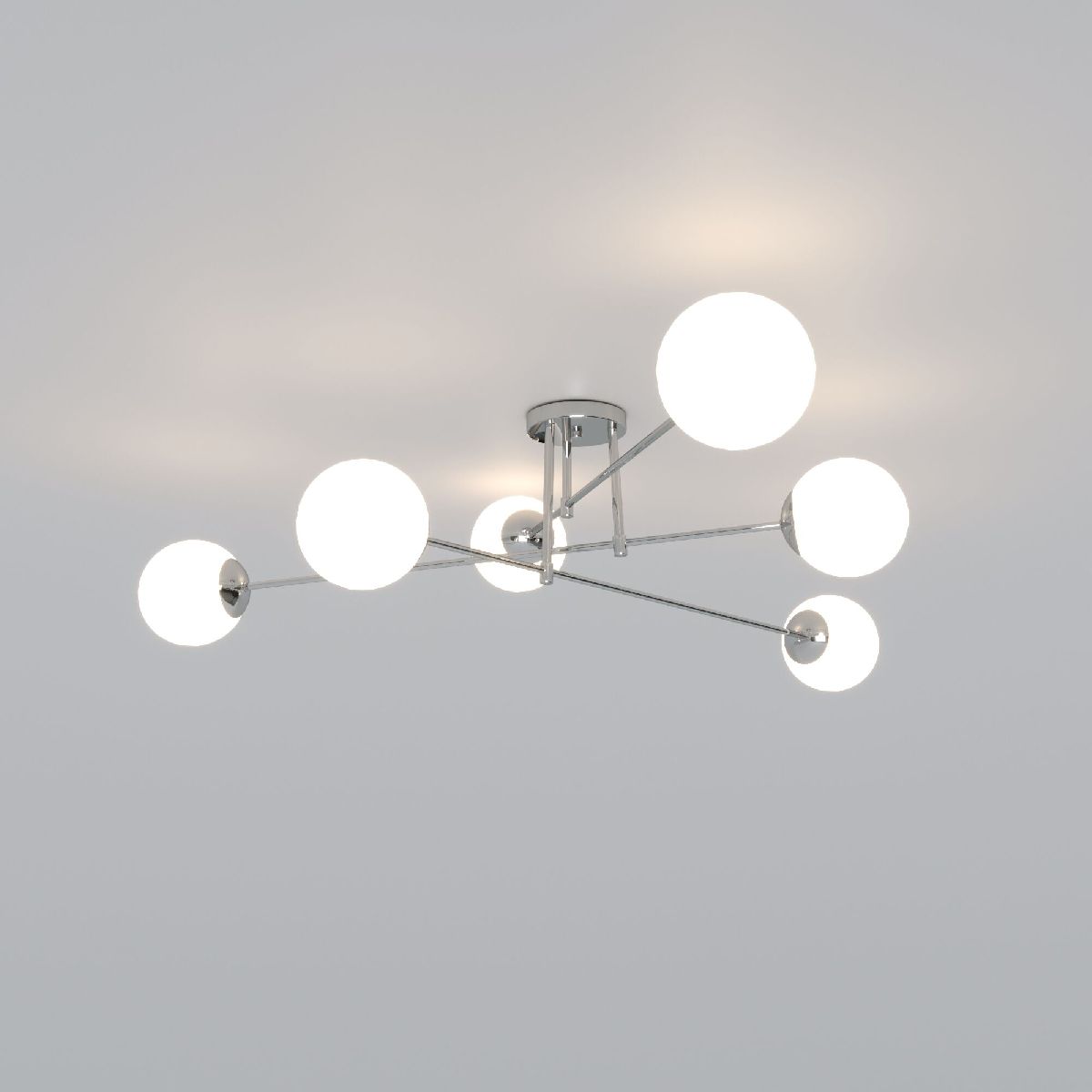 Потолочная люстра Eurosvet Netz 30181/6 хром Smart a062216 в Санкт-Петербурге