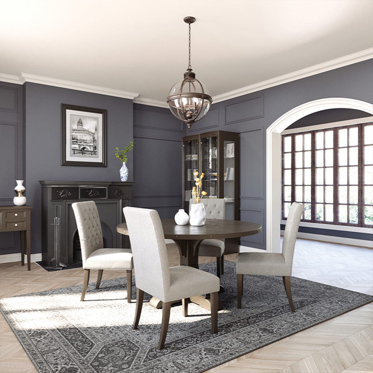 Подвесной светильник Feiss FE-ADAMS-4P-ANL в Санкт-Петербурге