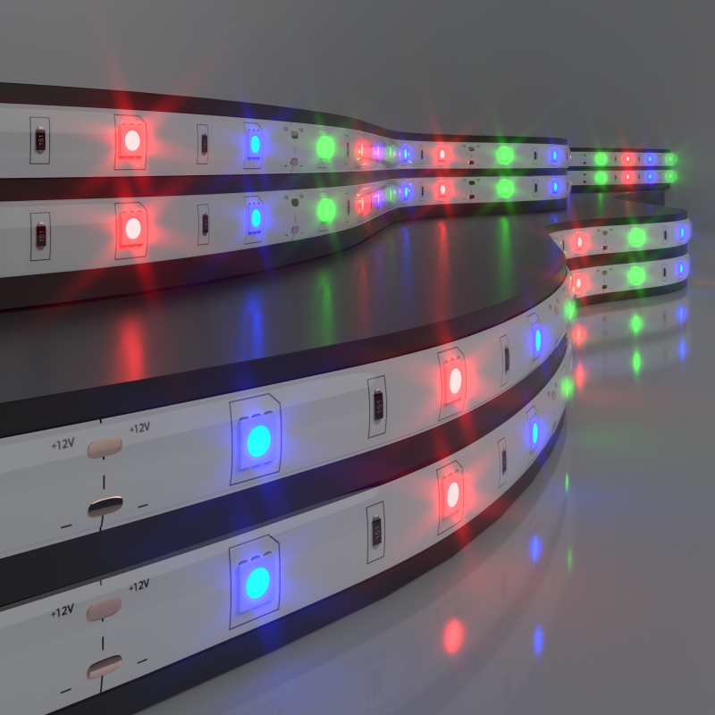 Светодиодная лента Elektrostandard 12V 7,2W 30Led 5050 IP65 RGB, 5м 4690389038457 в Санкт-Петербурге