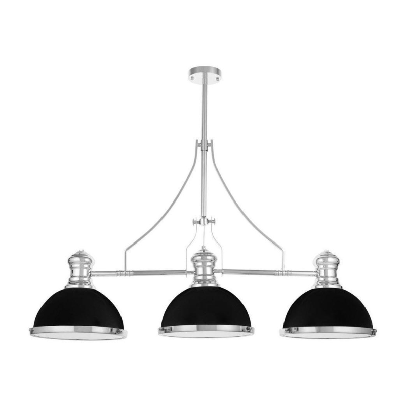 Подвесная люстра Lumina Deco Ettore LDP 710-3 BK+CHR в Санкт-Петербурге
