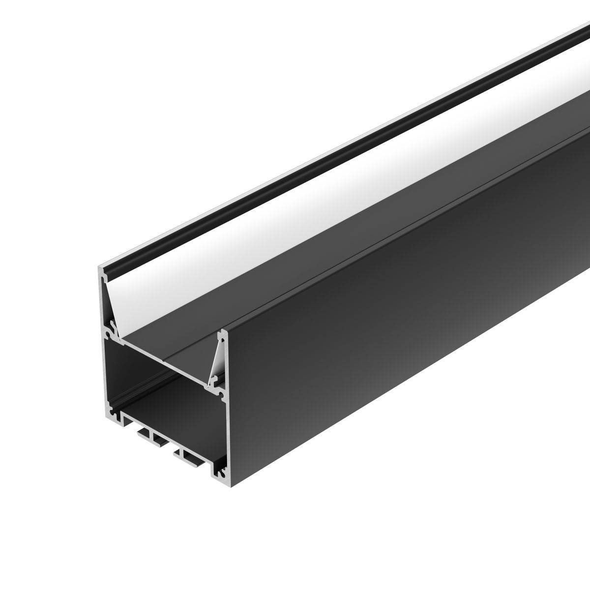 Профиль Arlight SL-LINE-5050-2000 BLACK с рефлектором (Алюминий) 064466 в Санкт-Петербурге