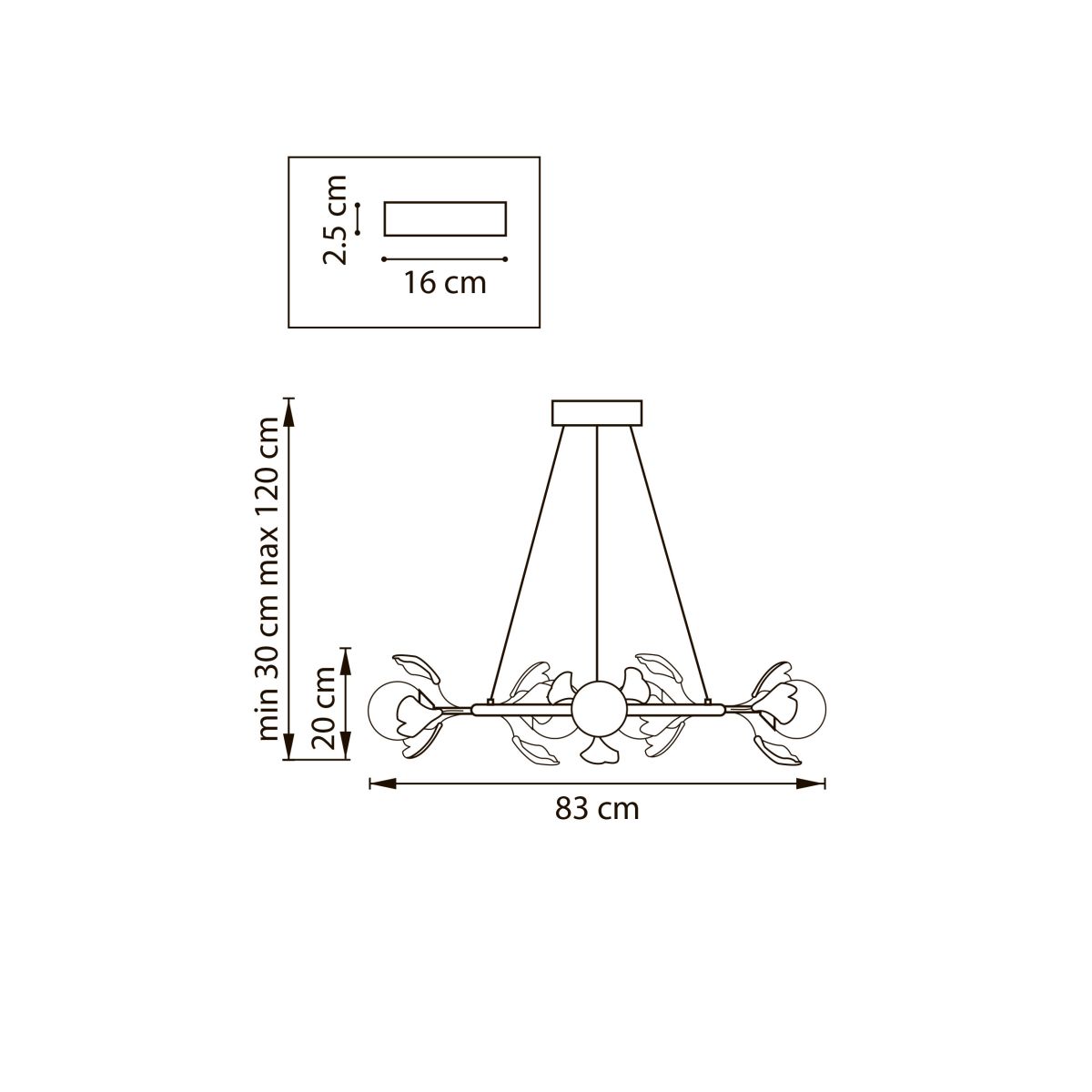 Подвесная люстра Lightstar Ceramo BW 799097 в Санкт-Петербурге