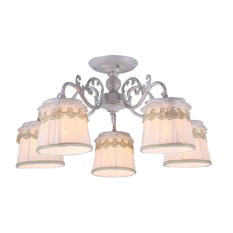 Потолочная люстра Arte Lamp Merletto A5709PL-5WG в #REGION_NAME_DECLINE_PP#