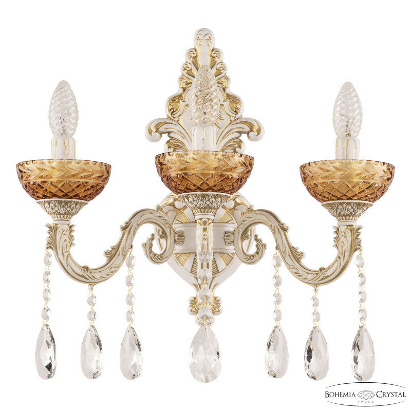Бра Bohemia Ivele Crystal AL7901B15/3/175 A WMG P Amber/M-1F в Санкт-Петербурге