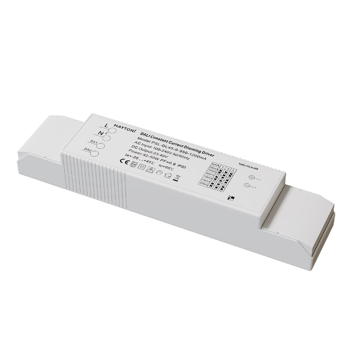 Блок питания Maytoni 42-50Вт DC23-40В IP20 Dali PSL-DL40-S-950-1200mA в Санкт-Петербурге