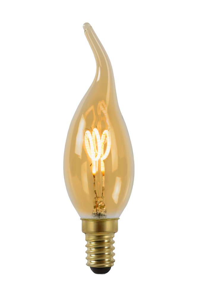 Лампа светодиодная диммируемая Lucide E14 3W 2200K янтарная 49036/03/62 в Санкт-Петербурге
