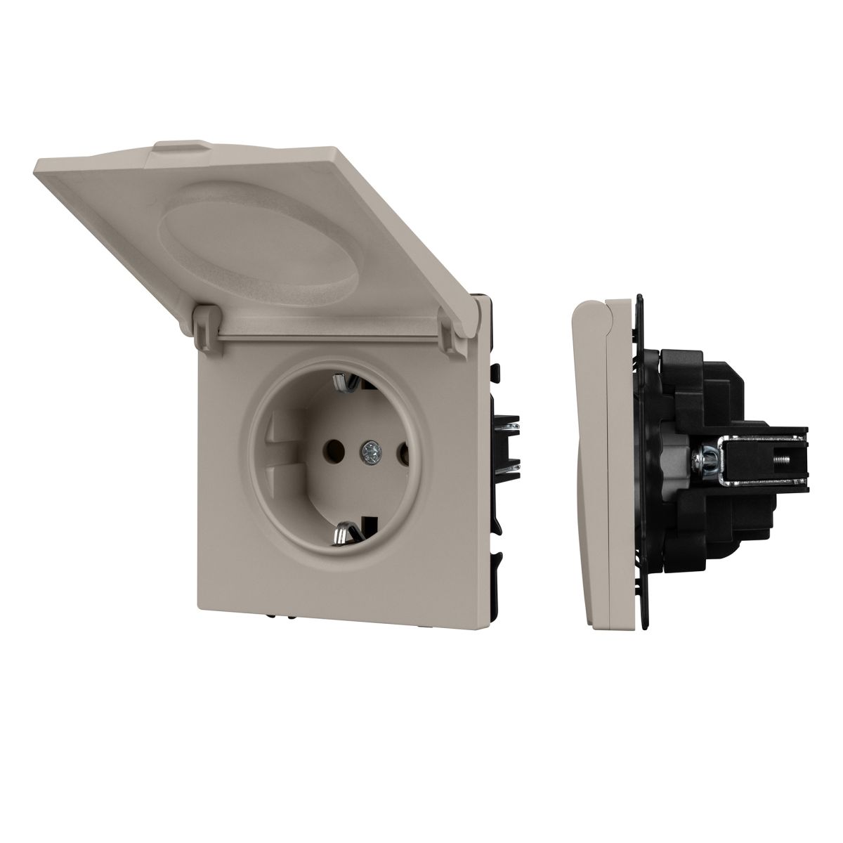 Розетка зк со шторками и крышкой софт-тач кашемир Arlight SCT-MCP-SFPL-CA (250V, 16A) 059440(1) в #REGION_NAME_DECLINE_PP#