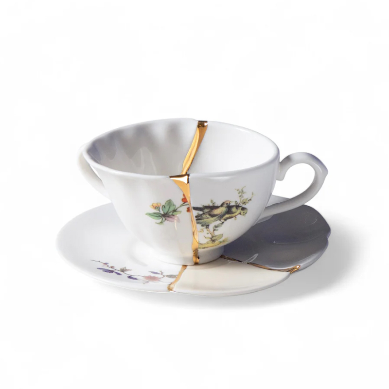 Блюдце с чашкой Seletti Kintsugi 9647 в Санкт-Петербурге