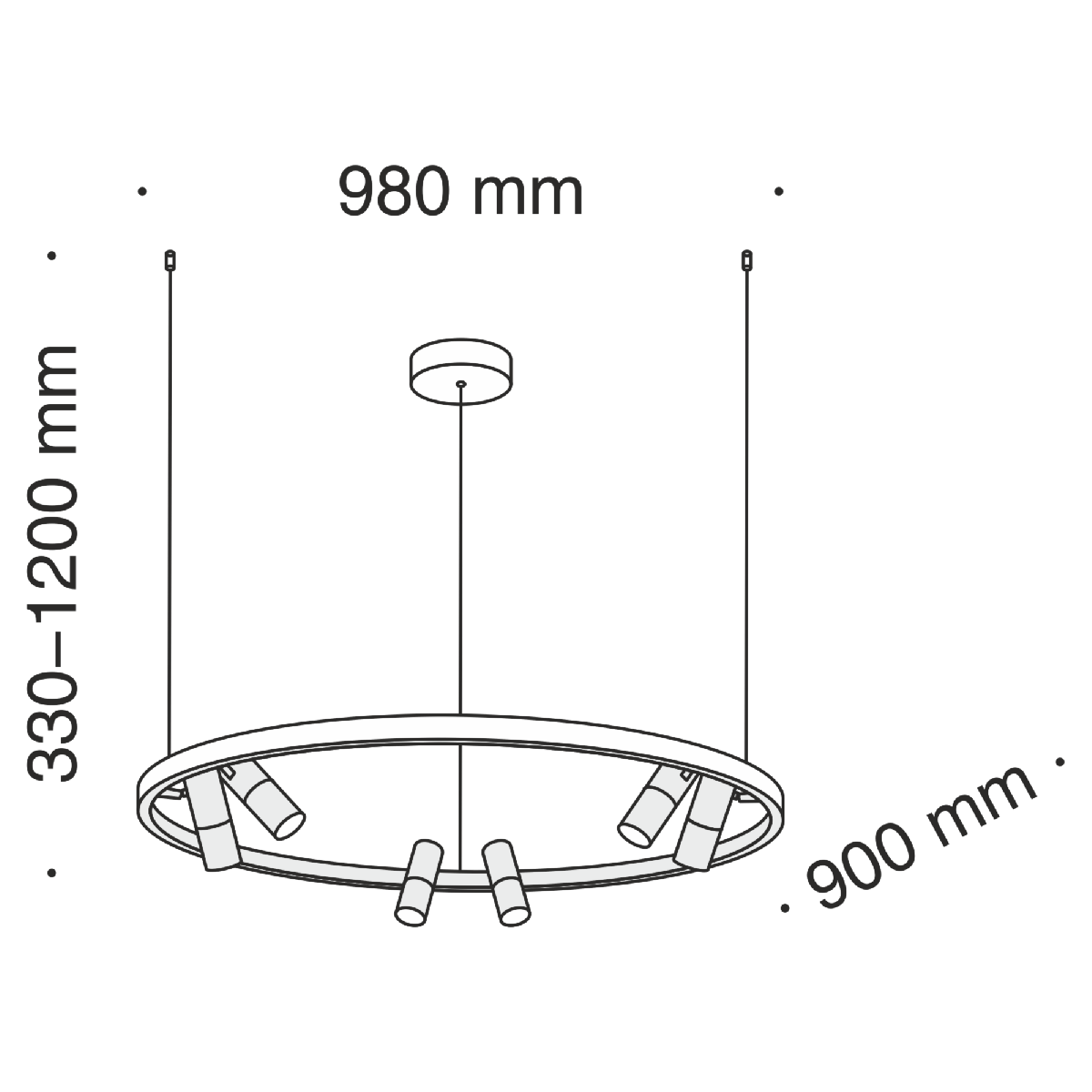 Подвесная светодиодная люстра Maytoni Satellite MOD102PL-L42B в Санкт-Петербурге