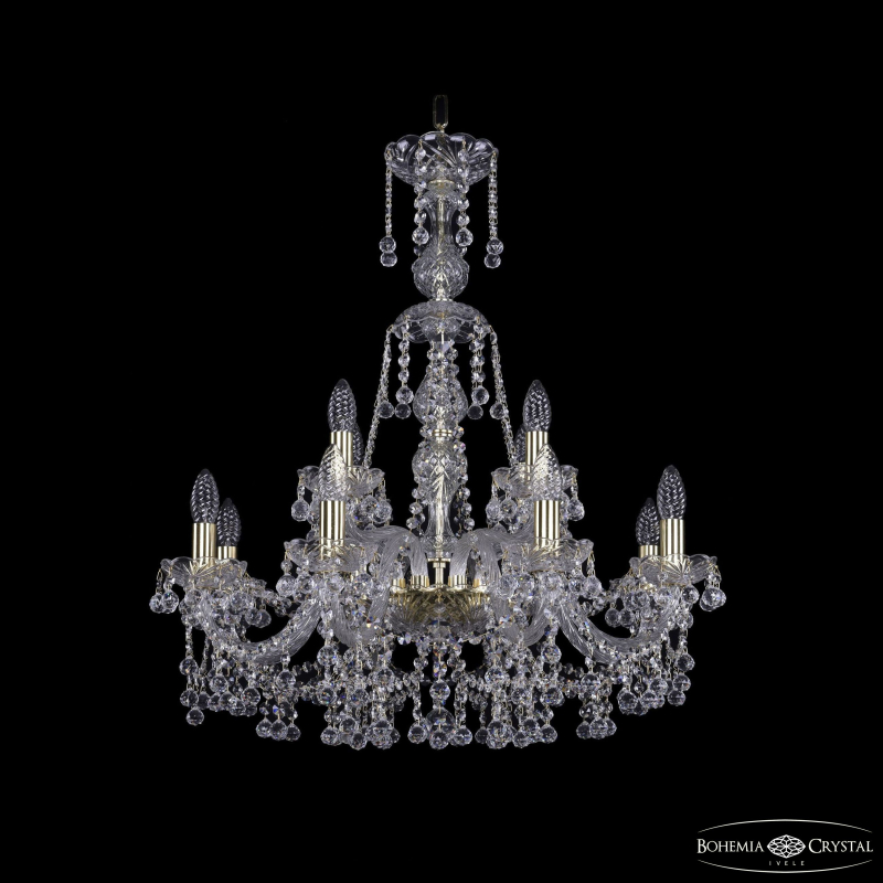 Подвесная люстра Bohemia Ivele Crystal 1409/8+4/240/XL-76 G в Санкт-Петербурге