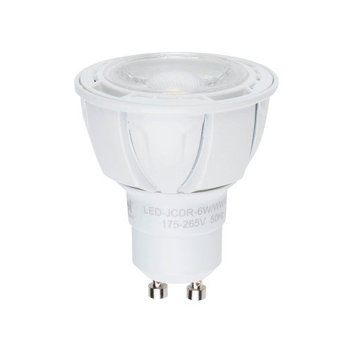 Лампа светодиодная диммируемая (08701) Uniel GU10 6W 3000K JCDR матовая LED-JCDR-6W/WW/GU10/FR/DIM/38D в #REGION_NAME_DECLINE_PP#