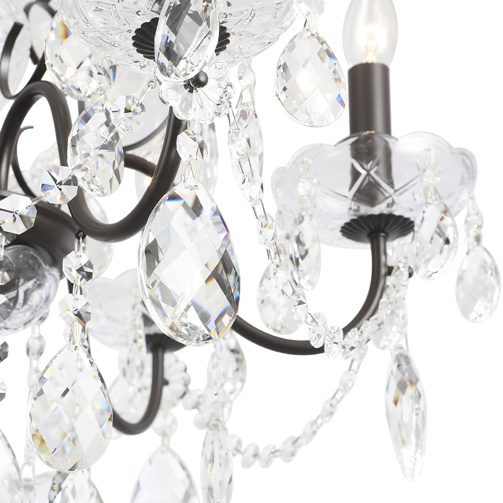 Подвесная люстра Crystal Lux ODELIS SP6 BROWN в #REGION_NAME_DECLINE_PP#