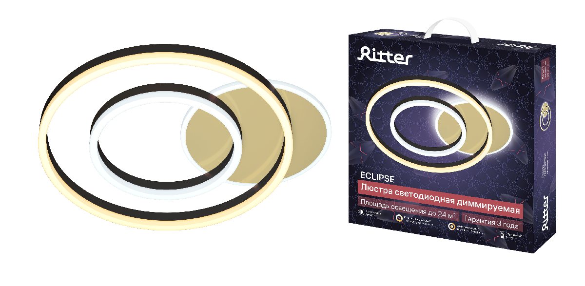 Потолочная люстра Ritter Eclipce 52087 4 в Санкт-Петербурге