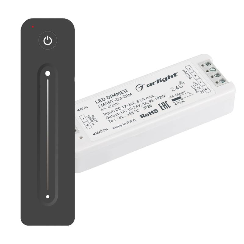 Диммер Arlight Smart-Dim-Set-Line (12-24V, 1x8A, ПДУ 2.4G) 034794 в #REGION_NAME_DECLINE_PP#