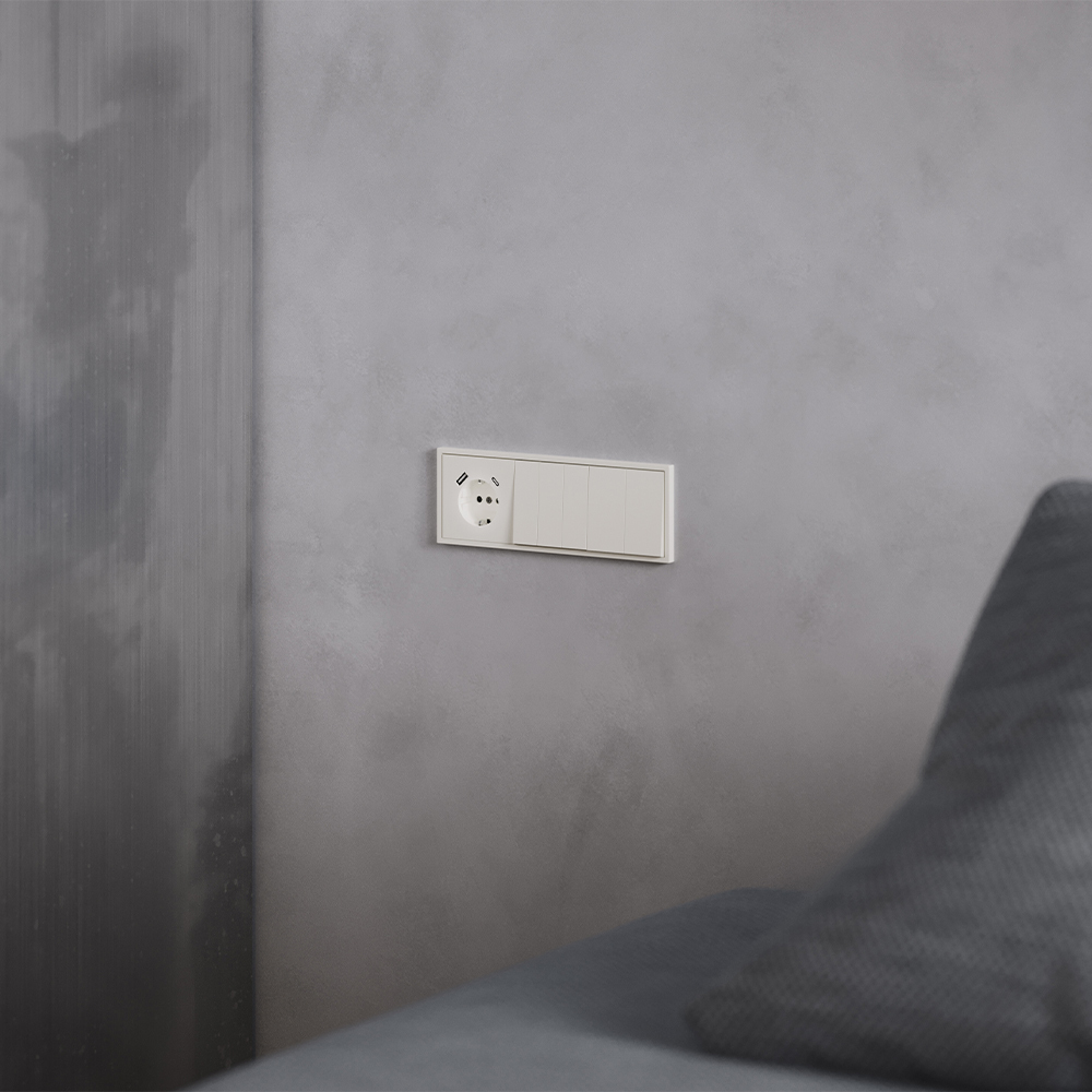 Клавиши для выключателя/переключателя двухклавишного Voltum S70 (хлопок) VLS000313 в Санкт-Петербурге