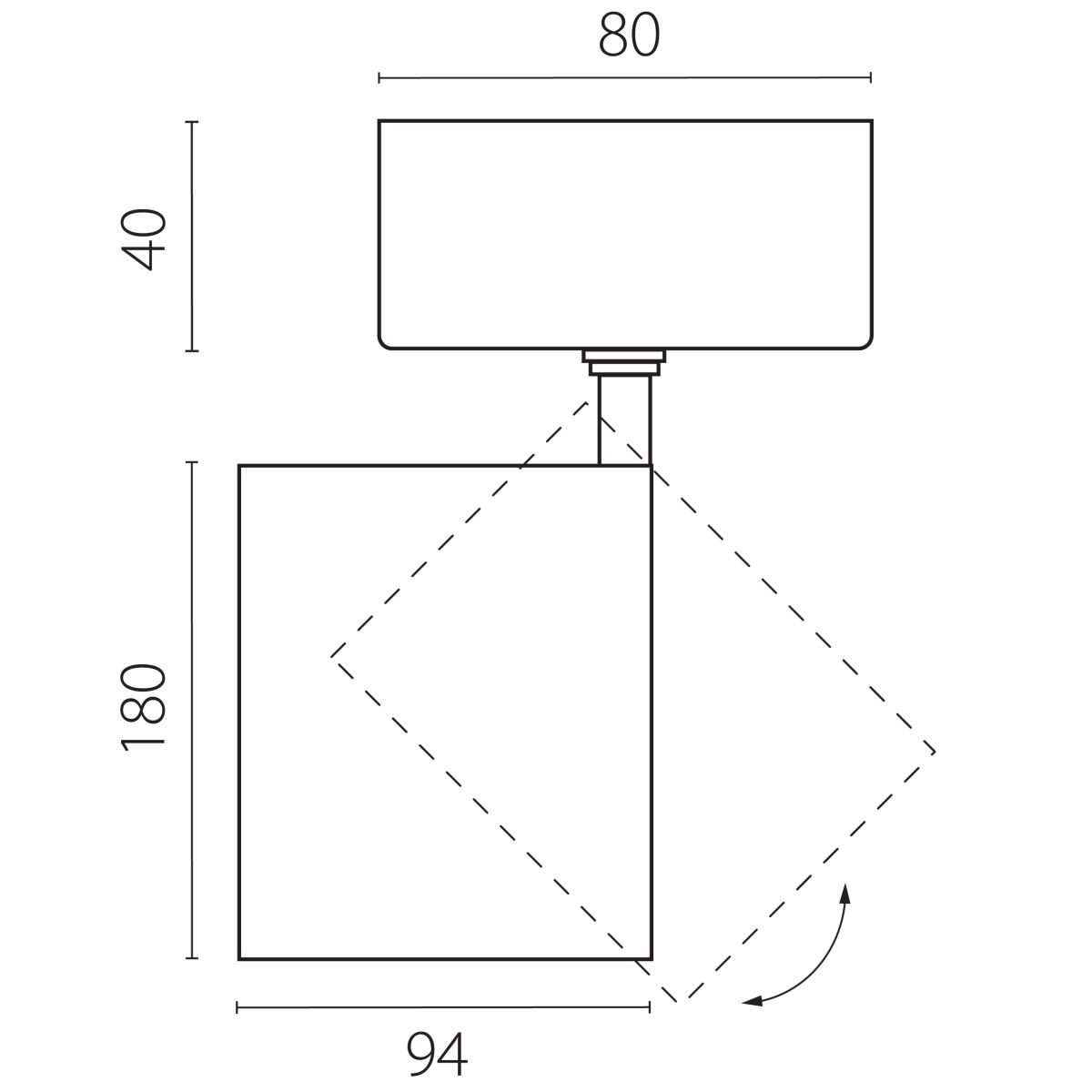 Накладной светильник 20-55G с адаптером Lightstar Canno Pro C4406SO в Санкт-Петербурге