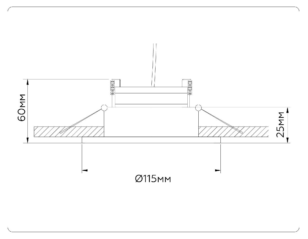 Встраиваемый светильник Ambrella Light GX Standard Tech Techno Spot TN52332 в Санкт-Петербурге