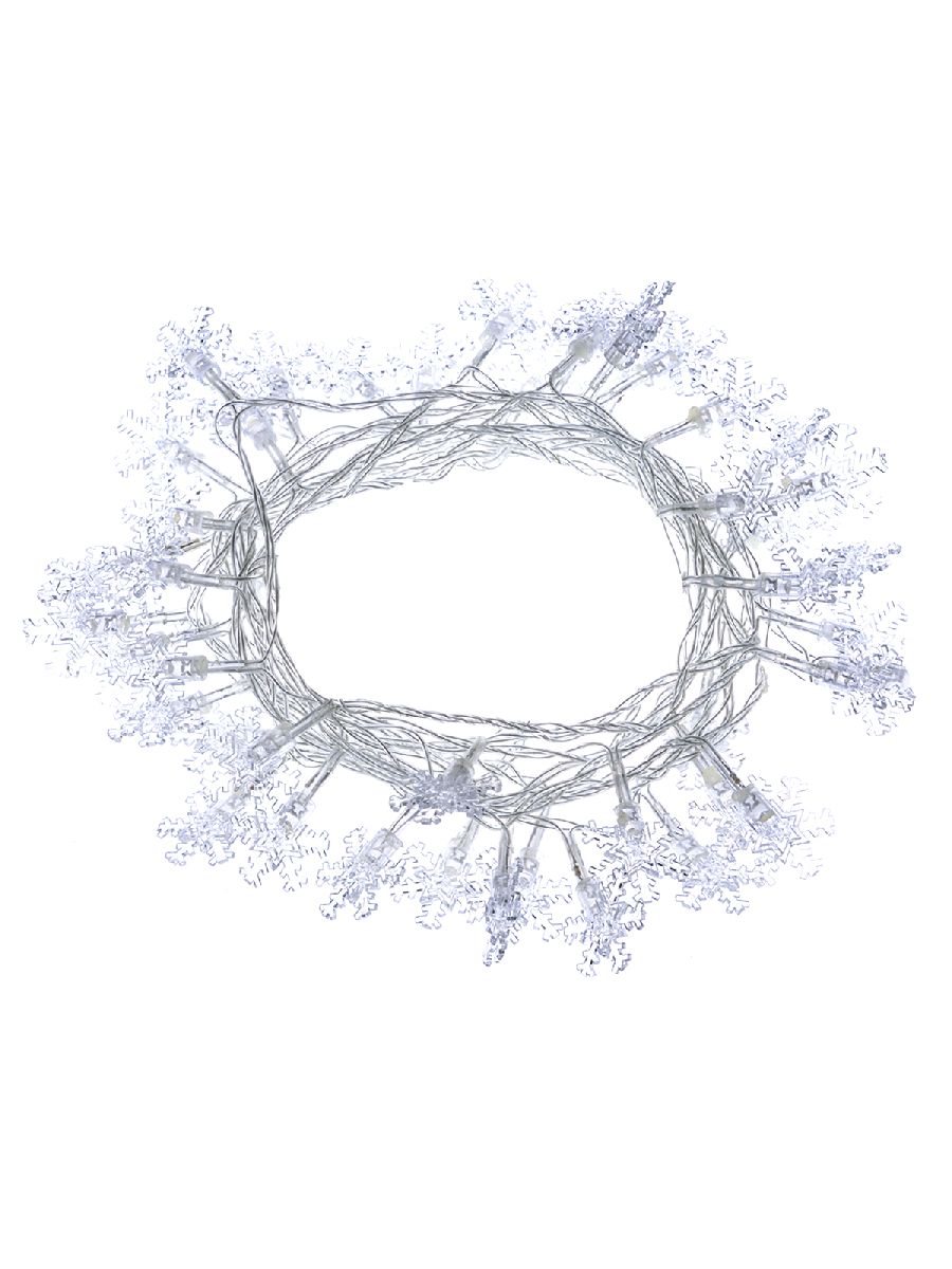 Светодиодная гирлянда TDM Electric Снежинки 250V разноцветная 8 режимов SQ0361-0047 в Санкт-Петербурге
